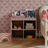 Montessori Boekenkast met Schulprand - Vintage Roze