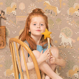 Majvillan Behang - My Sweet Pony - Old Lilac image 5