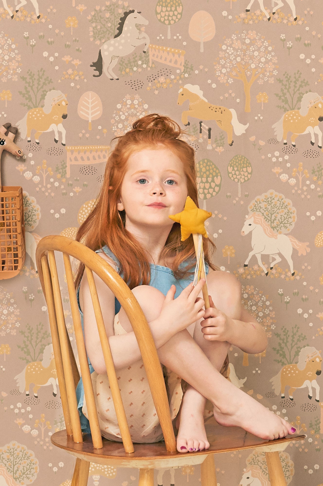 Majvillan Behang - My Sweet Pony - Old Lilac image 5