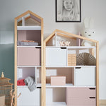 Boekenkast Juno met dakje - Roze image 1