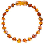 Barnsteen armband baby/peuter - cognac image 0