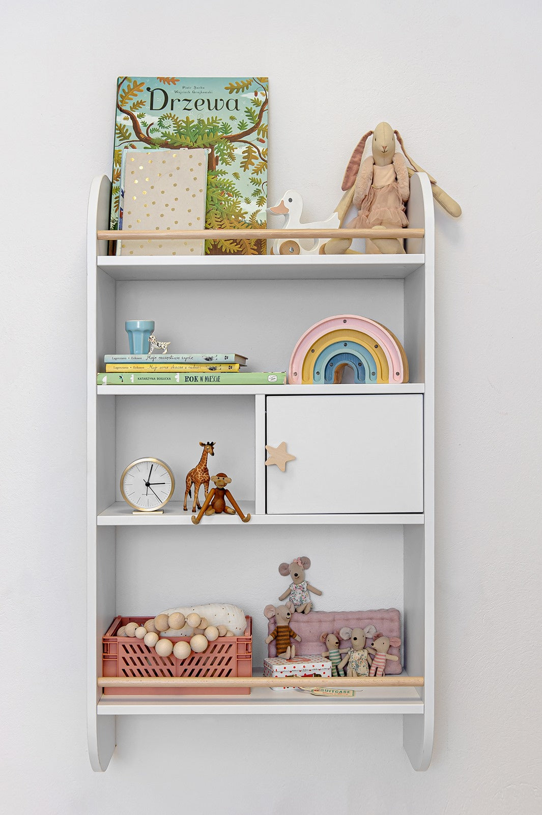 Wandrek Hout Pastel voor Kinderen - Wit image 7