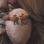 Ballon kussen deluxe -  roze fluweel image 2