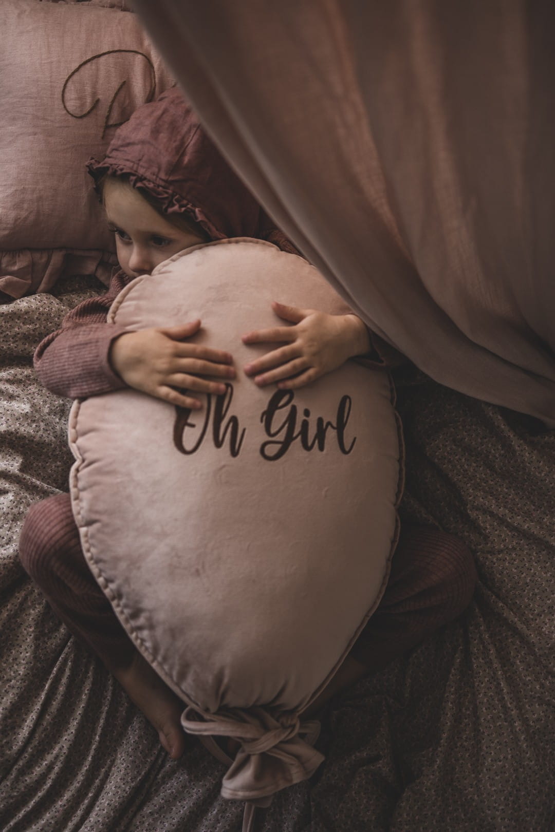 Ballon kussen deluxe -  roze fluweel image 2