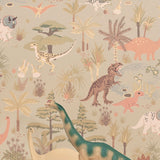Majvillan Behang - Dinosaur Vibes - Sandy Beige image 3
