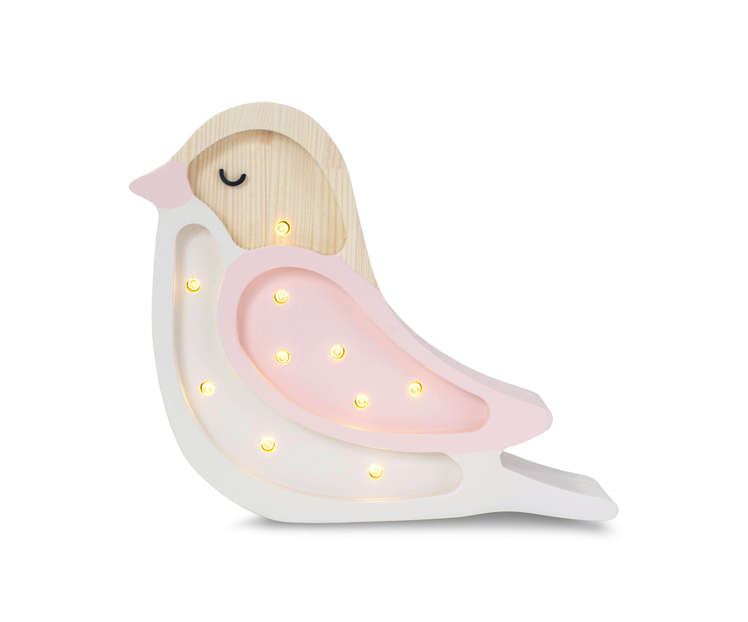 Little Lights Mini Lamp Vogel - Strawberry Cream image 1
