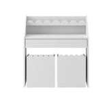 Montessori Schulprand Set - kinderbureau en 2 stoelen - Wit image 0