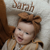 Teddy Babynestje met Naam - Wit image 2