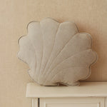 Linnen schelpkussen - zand image 0