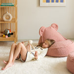 Wigiwama Beren Zitzak voor Kinderen Beer - Guava Pink Bear Beanbag image 2
