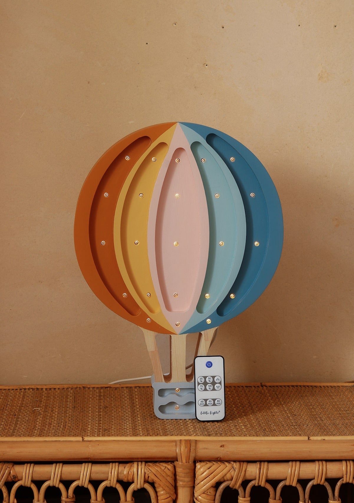 Little Lights Lamp Luchtballon - Retro Rainbow image 2