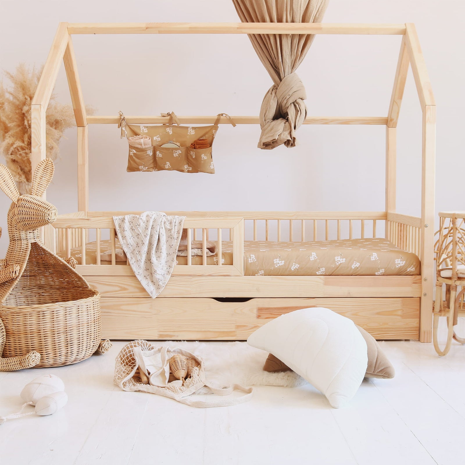 Bedhuisje Perle Natural met Lade - 90x190cm image 3