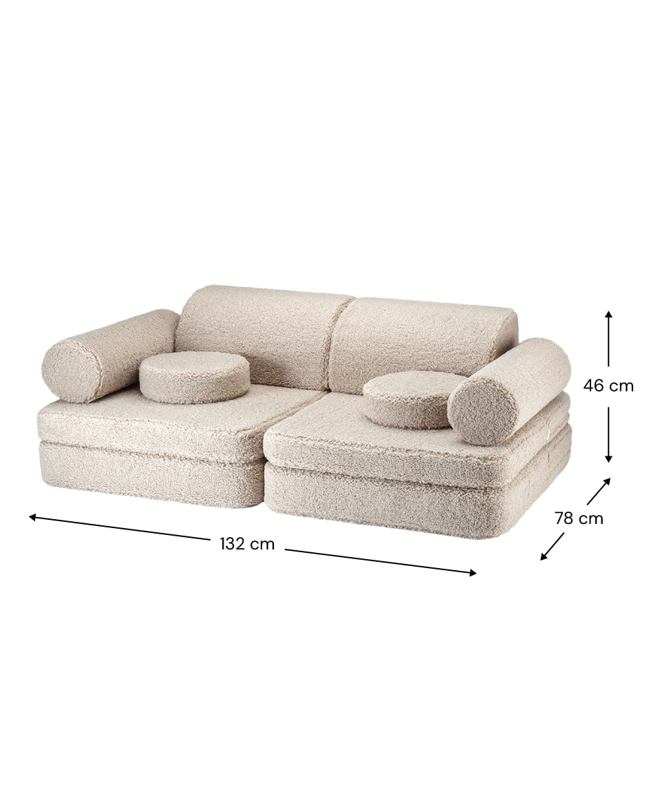 Wigiwama Teddy Kinderbank - Biscuit Settee - Sofa Speelbank image 5