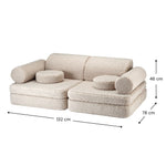Wigiwama Teddy Kinderbank - Biscuit Settee - Sofa Speelbank image 5