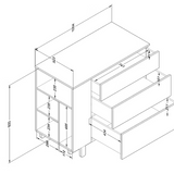 Wood Luck Ladekast/Commode Basic