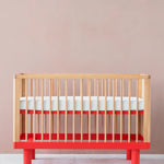 KARL & FRIC Ledikant Nox - Naturel met rode poten image 2