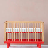 KARL & FRIC Ledikant Nox - Naturel met rode poten image 2