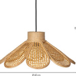 KidsDepot - Rotan hanglamp bloem - Flore naturel image 4