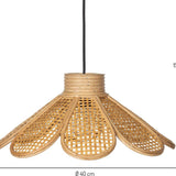 KidsDepot - Rotan hanglamp bloem - Flore naturel image 4