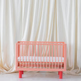 KARL & FRIC Ledikant Nox - Roze met rode poten - 60x120cm image 6