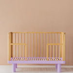 KARL & FRIC Ledikant Nox - Naturel met lila poten image 4