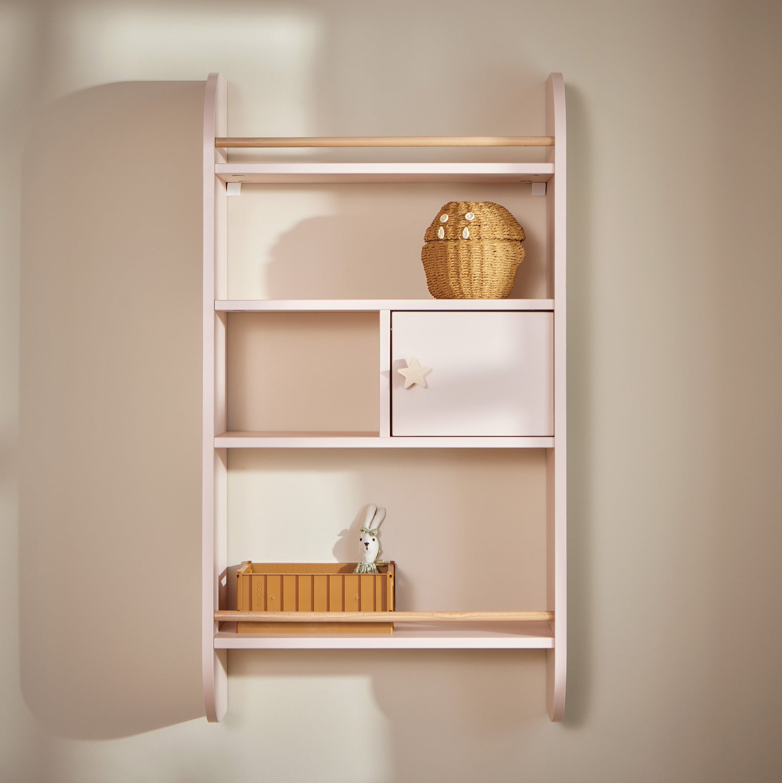 Wandrek Hout Pastel voor Kinderen - Sunset Roze image 3