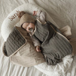 Teddy Babynestje met Naam - Wit image 1