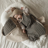 Teddy Babynestje met Naam - Wit image 1