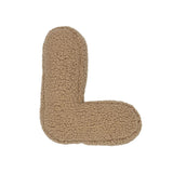 Letter Kussen Teddy - Beige