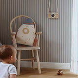 Dekornik Behang - Simple Vintage Stripes - Beige Blauw